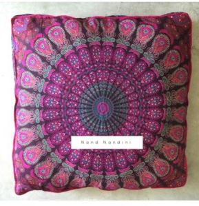 MANDALA BLUE MIRCHI TAPESTRY DOG BED COVER