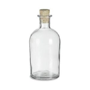 Large glass water bottle
