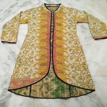 Vintage Cotton Kantha long Jacket