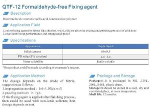 Formaldehyde Fixing Agents - Textile Auxiliary Agents