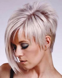 Short Platinum Bob Hair Wig