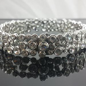 bracelet pretty round cubic zirconia unique style jewelry