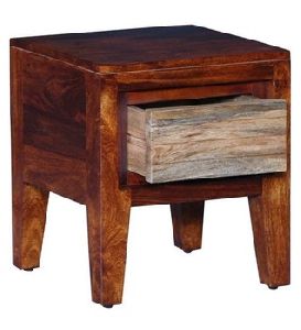 Honey Oak Natural Wood Bedside Table