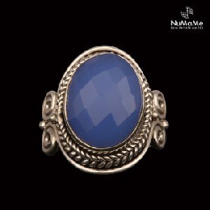 Blue Quartz Princess Ring