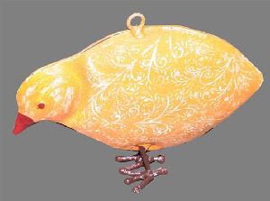Yellow Small Bird Hanging Figurine Gift Article