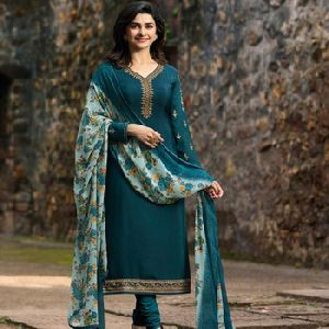 Beautiful Satin Churidar Suit 2019