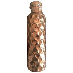 Apple Hammered Copper Water Bottle