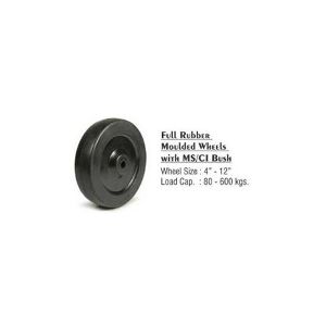 Full Rubber Moulded Wheel with MS/CI Bush