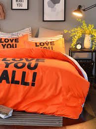 Orange Bed Sheets