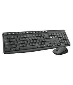 Logitech Mk235 Wireless Keyboard Mouse Combo-Black