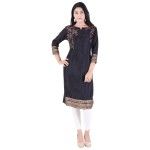 Sleeve Black Kurta