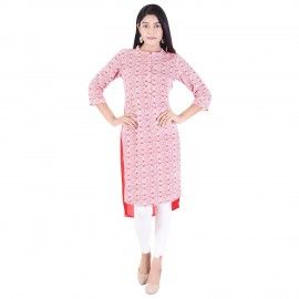 Sleeve Round Collor White Kurta