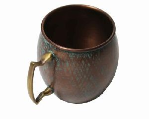 Antique Copper Dark Patina  Mug