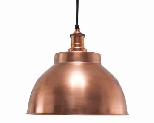 Copper Metal Dome Pendant Light
