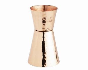 Dual Sided Hammered Copper Shot Glass