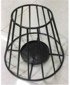 Iron Metal Black Powder Coated Candle Holder