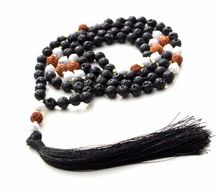 Lava Beads Mala Necklace