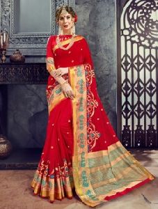 Embroidery Work Casual Wear Sarees