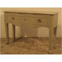 french dressing carved leg table with drawer