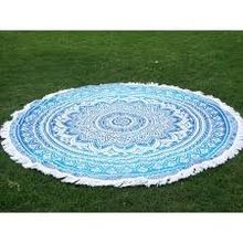 Bohemian Hippie Mandala Roundie Tapestry