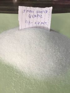 0.3 mm to 0.7 mm Snow White Quartz Grains