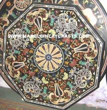 Octagonal Marble Pietra Dura Dining Table Top
