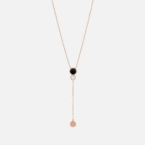 GOLD DUSK TILL DAWN NECKLACE WITH ENAMEL