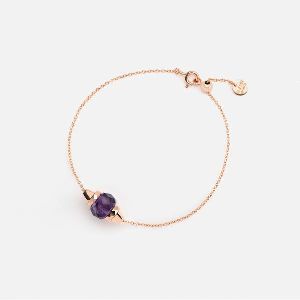 RUBY & BRACELET IN ROSE GOLD WITH AMETHYST