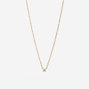 SOLITAIRE NECKLACE IN YELLOW GOLD