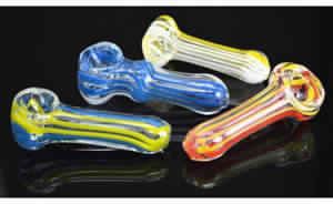 Pot Glass Pipes Twister Glass Spoon