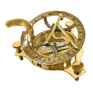 Sundial Compass Brass Triangle Craft Focus Article