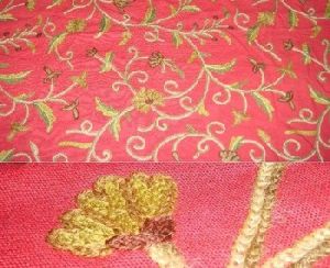 Chain Stitched / Crewel Embroidered Fabrics