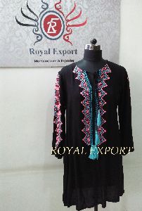 embroidered short tunic