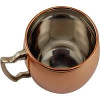 copper moscow mule mug with nickel coating