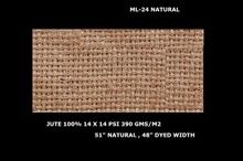 ML-24 natural jute laminated fabric