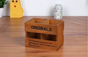UNIQUE STYLE WOODEN OFFICE TABLE STORAGE BOX