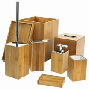 Wooden 8 Piece Bathroom Set