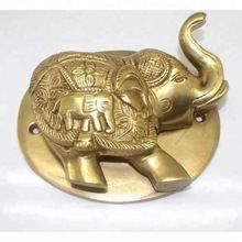 Elephant Theme Brass Metal Door Knocker