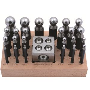 24 pieces doming block and punch set