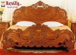 Maharaja Bed Indian Hand Carving