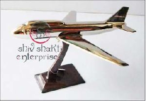 Aeroplane On Wooden Stand
