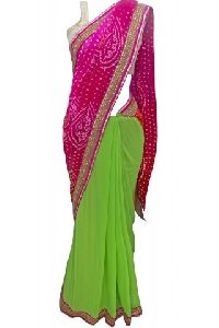 Bandhni Multicolored Saree