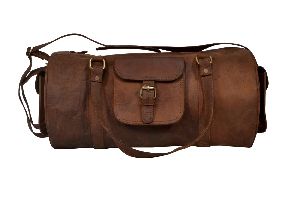 Brown Gym Luggage Sports Duffle Bag