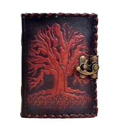 Handmade Genuine Celtic Tree Of Life Leather Journal Antique Diary