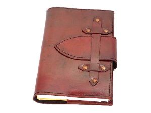 Handmade Genuine Leather Journal Bound Strap Closure Notebook