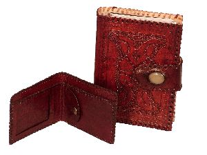 Handmade Embossed Leather Journal 6 Ring Filler Notebook