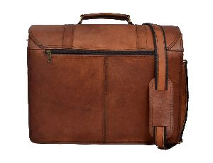 Handmade Briefcase Messenger Goat Leather Bag