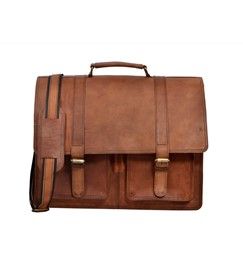Handmade Briefcase Messenger Goat Leather Bag