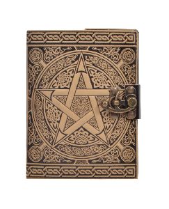 New Celtic Design Carbon Color Pentagram Journal Handmade Sketchbook