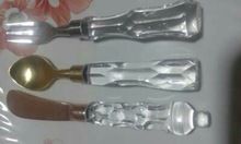 dessert spoons and forks and Knife